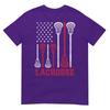 Lacrosse American Flag Lax Unisex Unisex Boys Girls Gifts Tshirt