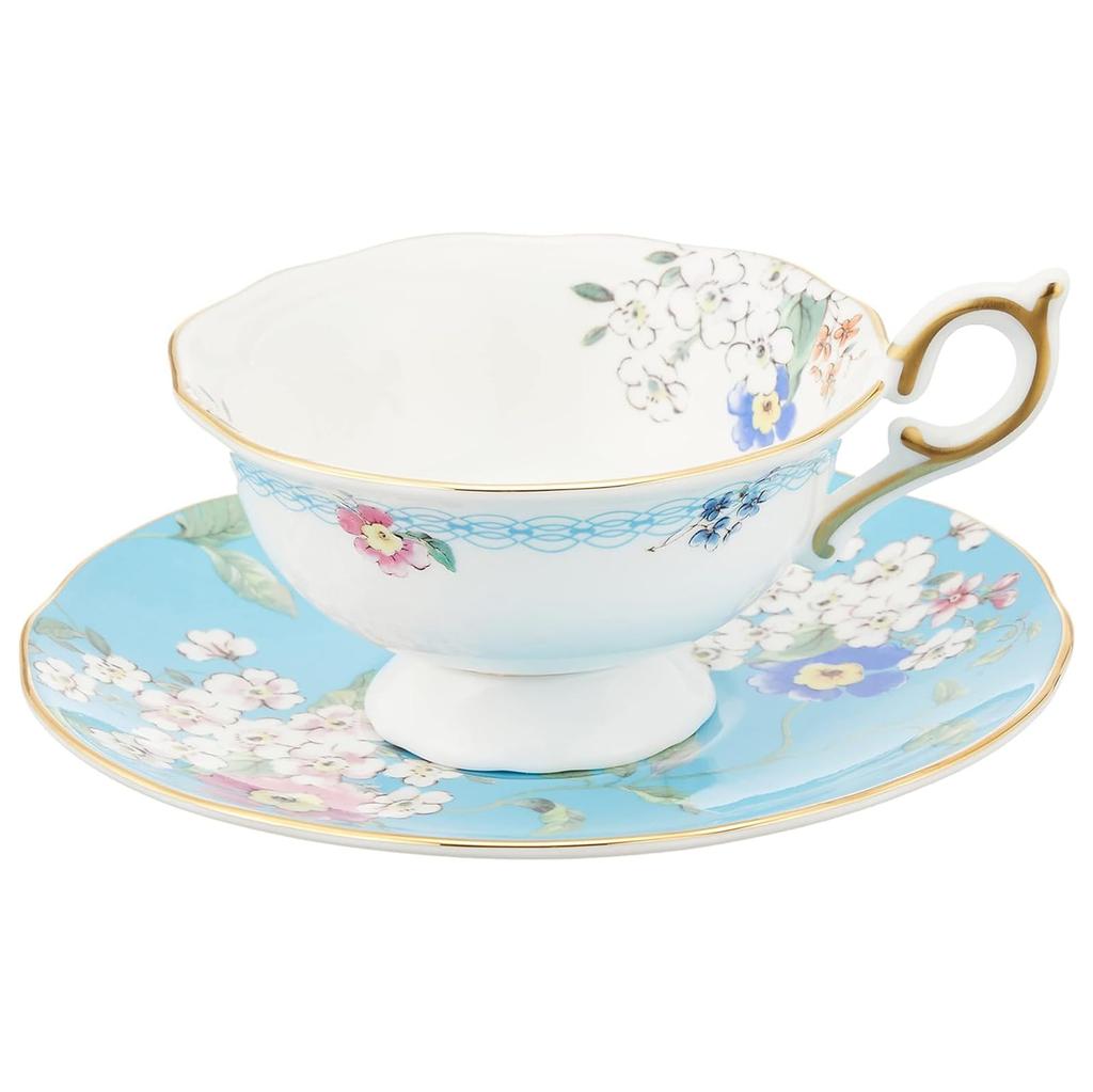 Official Gift Wanderlust Apple Blossom Tea Cup Saucer 180ml Tableware Christmas Present Wedding Gift Housewarming Gift aW40024024 Regular Import
