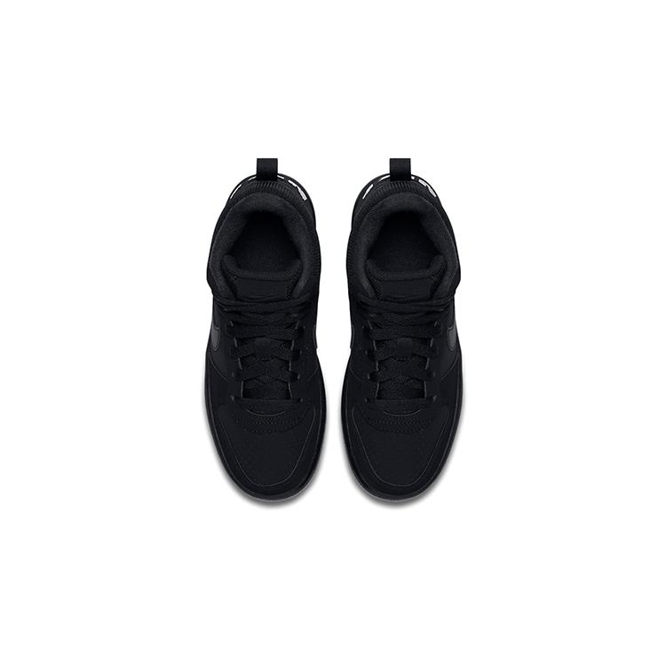 New Nike Court Borough Mid 'Triple Black' GS 839977-001