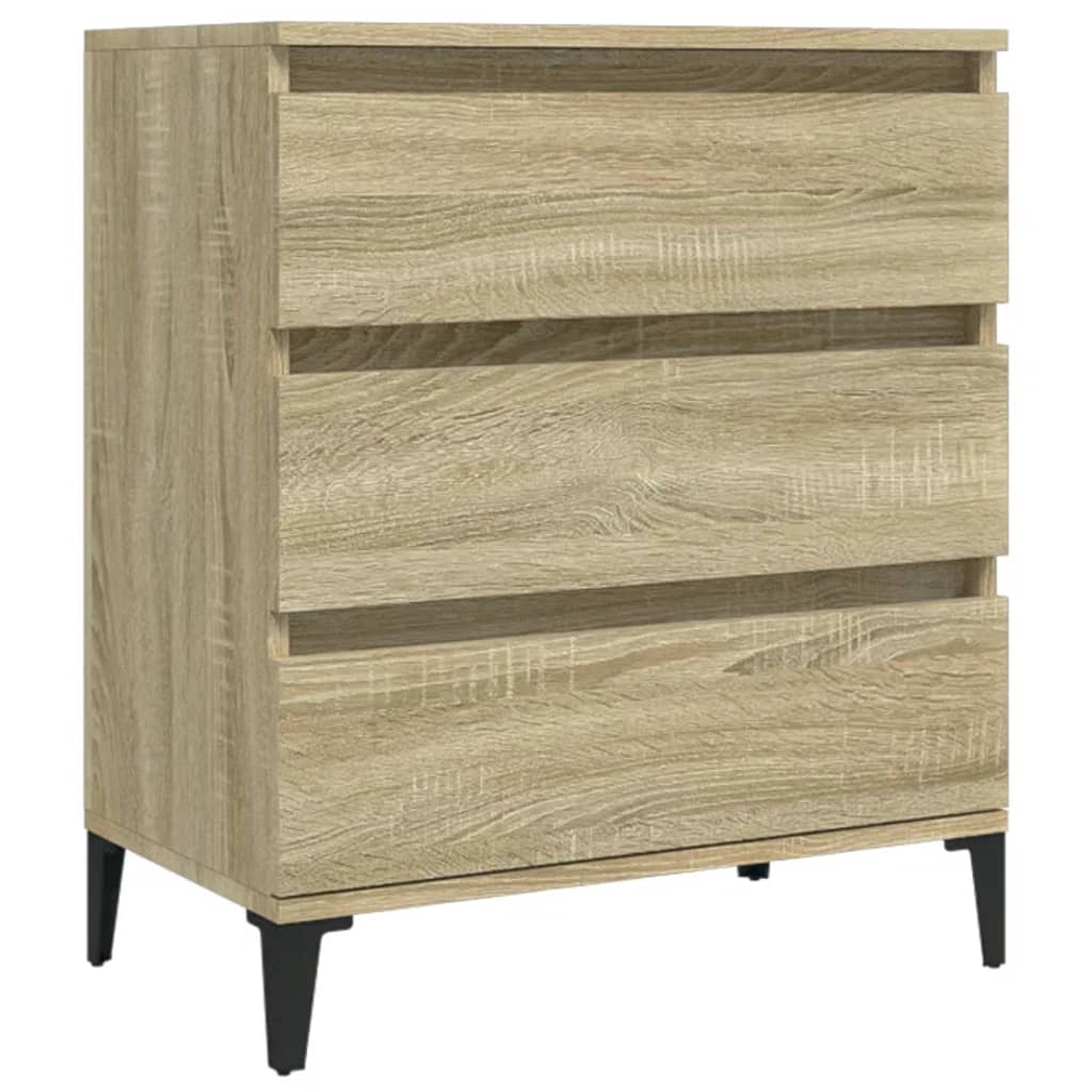 Vidaxl Chest of Drawers, Sonoma Oak, 60X35X70 Cm, Wood-Based Material
