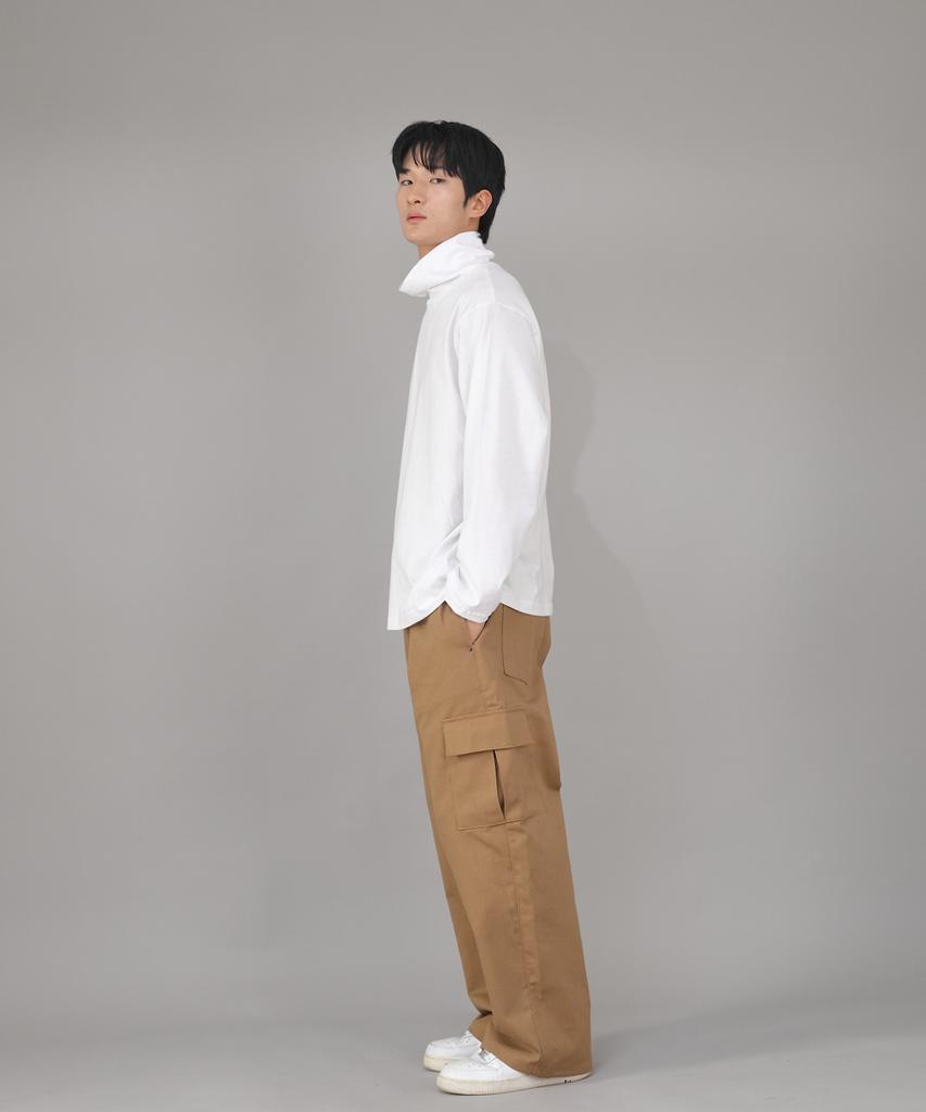Seinteukeulu Rivet Fix Ex Wide Cargo Pants Rec-360 Camel