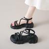 Women New High Quality Intertwined Strip Women's Sandals Peep Toe Platform Casual Sandals for Women Plus Size Sandals