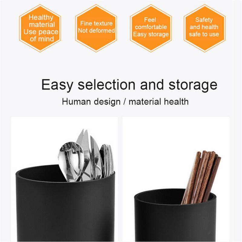 Kitchen  Storage  Tube Chopsticks Spoon Shelf Organizer Kitchen Drain Holder Storage Utensils