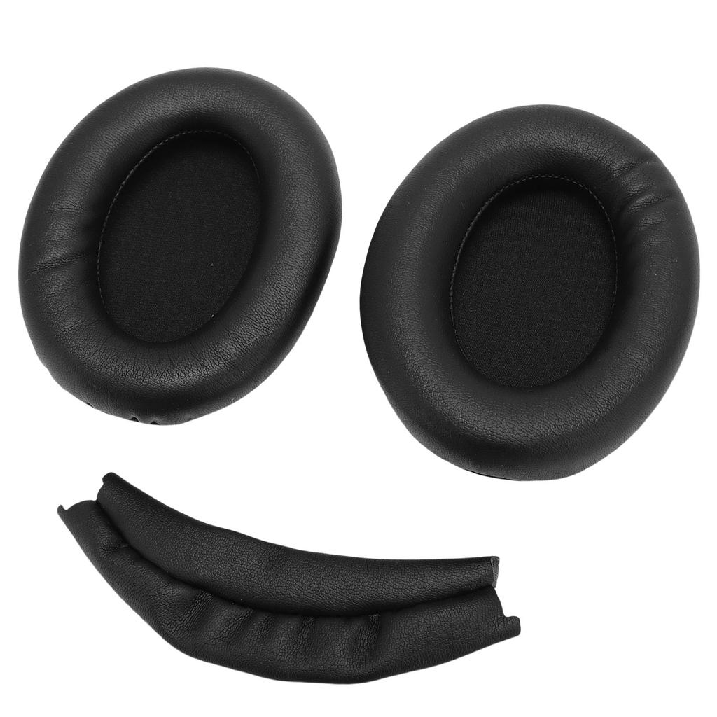 Earpads Replacement for WH 1000XM3 Headphone Protein Leather Ear Cushion and Replacement Headband Pad Kit