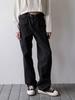 CLUNY Classic wide black denim pants - black