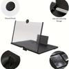 12 Inch Multi Functional HD Mobile Phone Screen Video Magnifier Screen Amplifier for Phone Holder Enlarged Screen Phone Stand