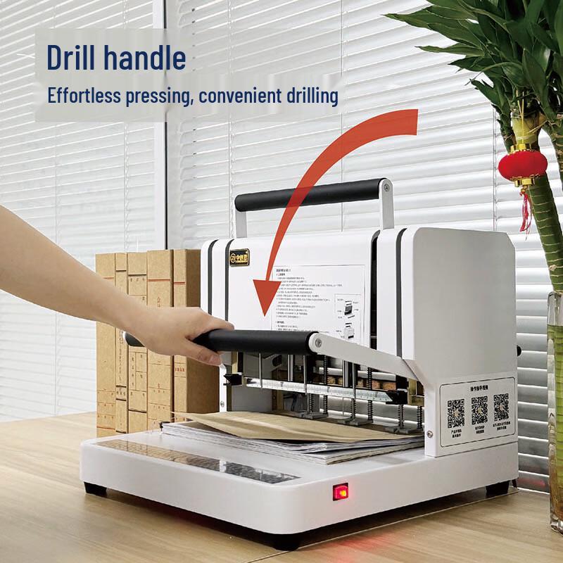 Zhongchuang'en CN-CD1130 Three-Hole Document Binding Machine CN plug (adapter included)