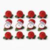Simulation Flower Rose to Ring Box with Leaves Flower Wedding Ring Box  Jewelry Storage Case