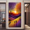 Abstract Sunset Mountain Forest Large Size Diamond Painting Scenery Diy Full Square Round Drill Rhinestone Embroidery Mosaic Cross Stitch Kits