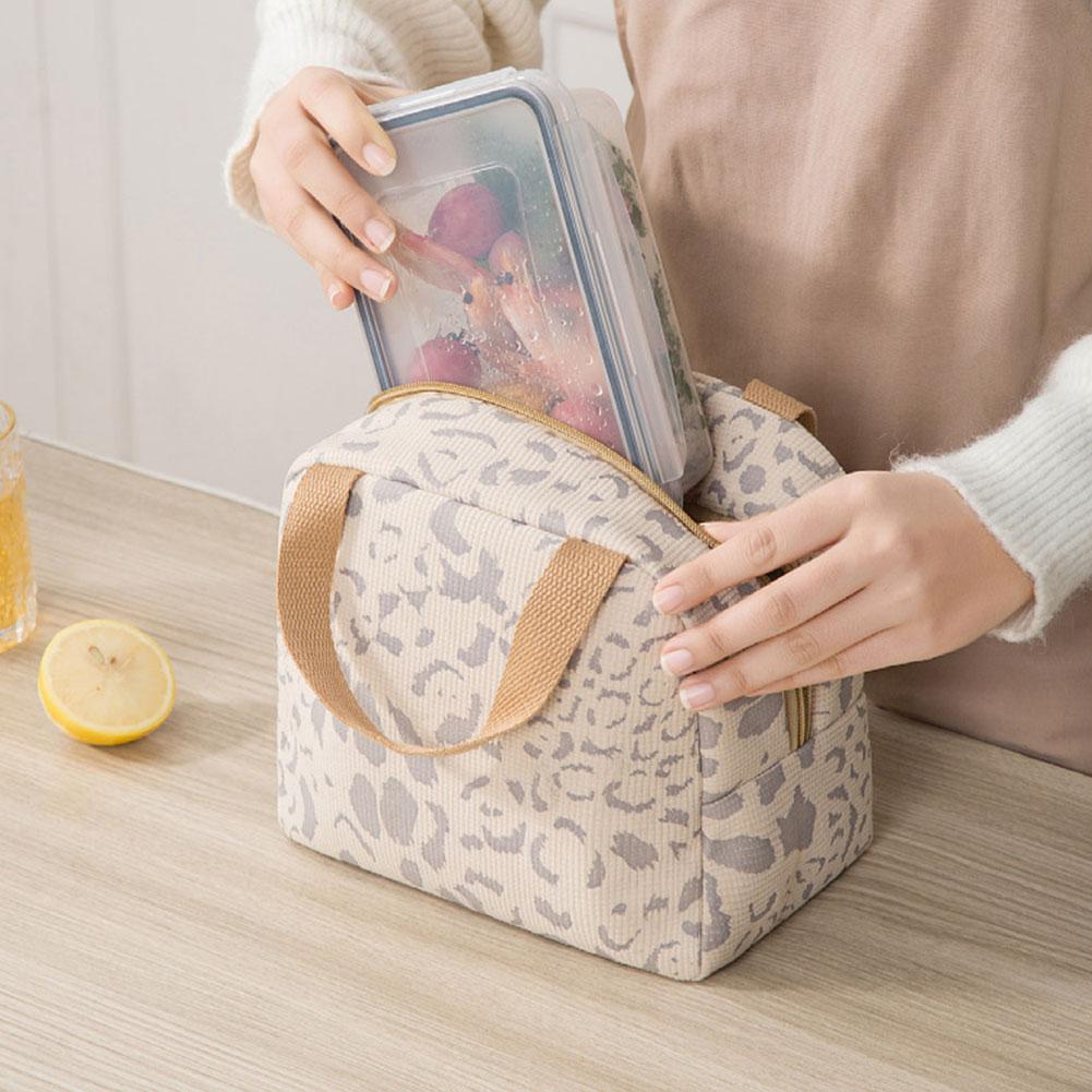 Insulated Lunch Bag Portable Lunch Bag with Aluminum Foil Lunchbox Storage Bag Multi-Function Large Capacity for Outdoor Travel