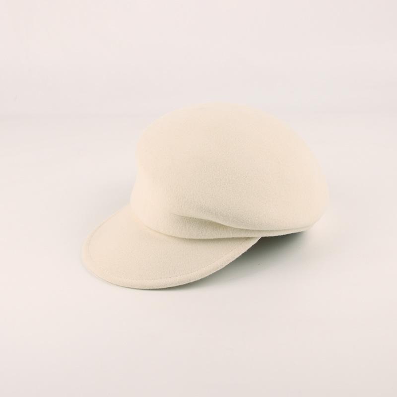 Autumn and Winter Wool Women's Retro Casual Internet Celebrity Cap Equestrian Hat Fashion Felt Hat