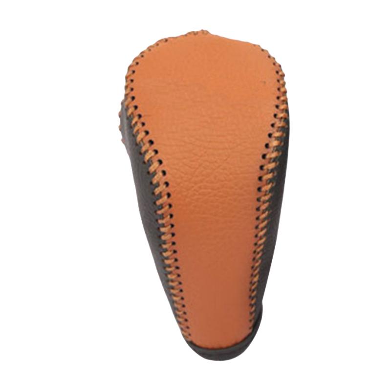 Leather for Volkswagen VW Tiguan L MK2 2017 -  Car Gear Head Shift Knob Cover Gears Collars Car-styling