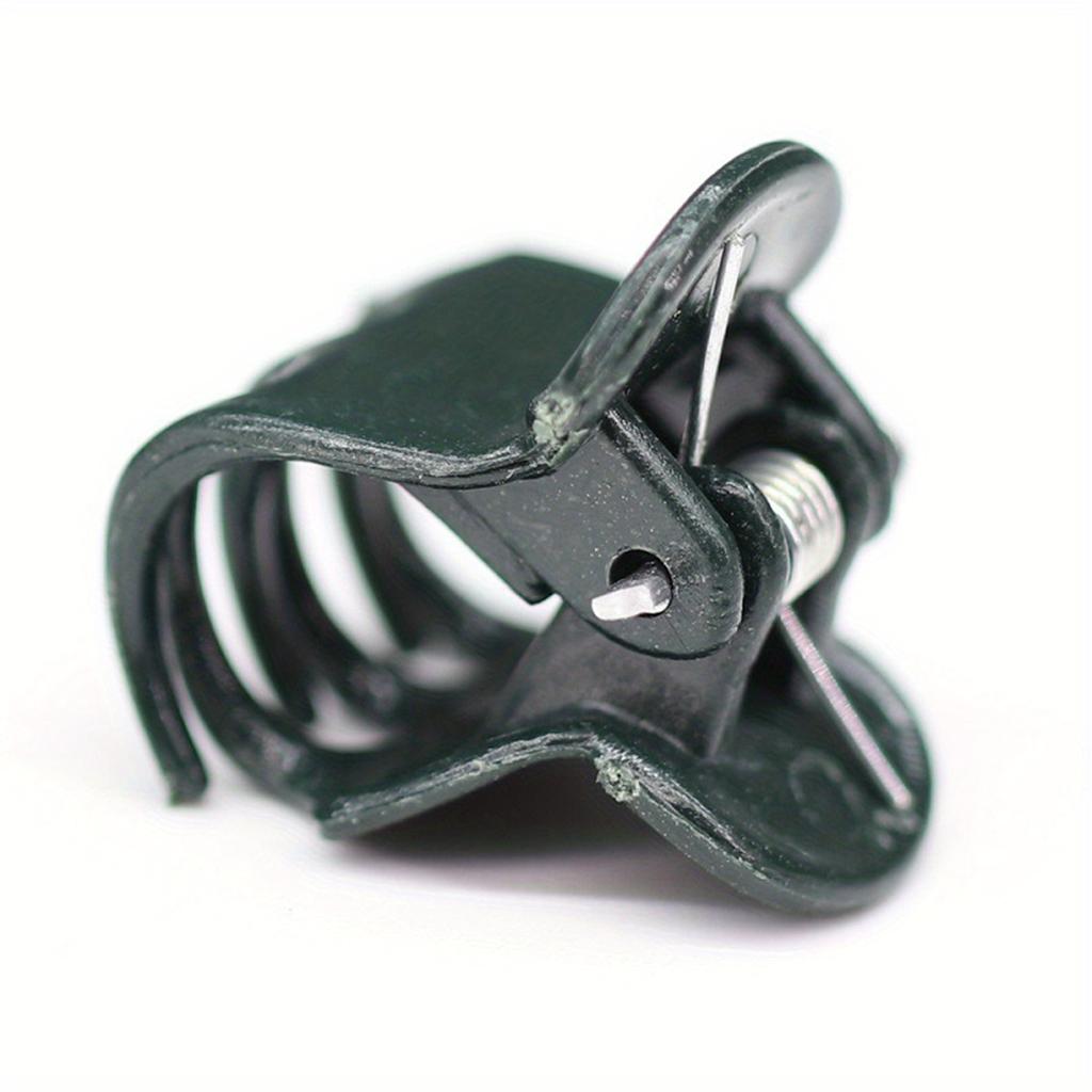 20Pcs Plastic Garden Clip, Dark Green Vine Support Bundle, Plant Clips, Phalaenopsis Graft Orchid Stem Clips
