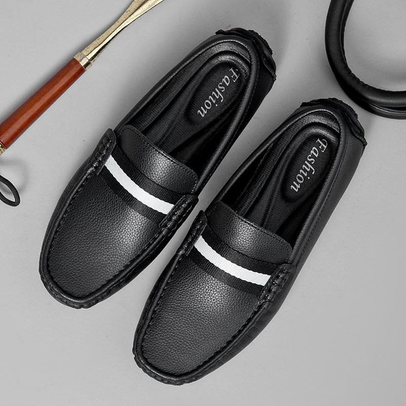 Fashion Leisure Walk Mens Loafers New Trendy Casual Shoe Youth Leisure Walking Shoes Outdoor Male Slip-on Flats Moccasins Business Shoes