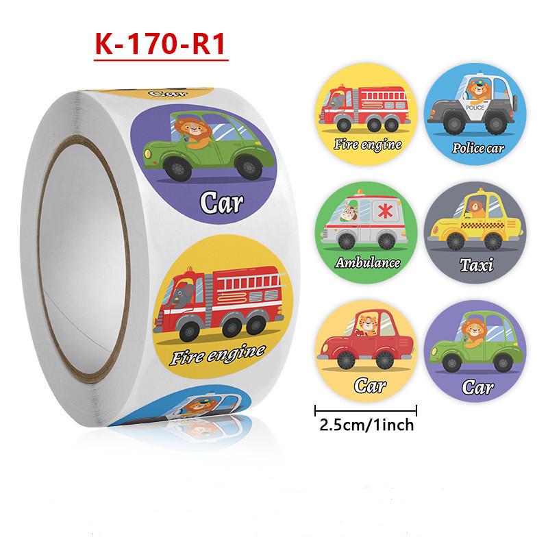 Stickers Cat 500 Pcs/roll Teacher Reward Sticker Fun Motivation Animal Sticker For School Teacher Student Stationery Stickers
