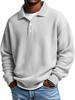 2025 Men's Retro Casual Waffle Knit Long-Sleeved Polo Shirt