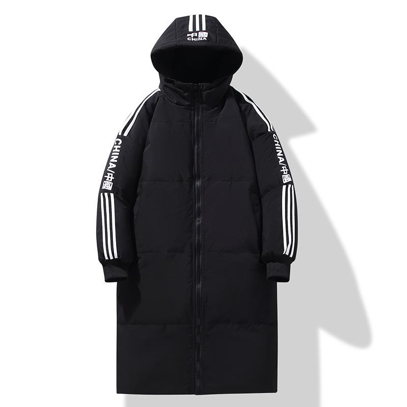 

Средняя и длинная зимняя утепленная куртка выше колена, мужская зимняя куртка-пуховик 4XL