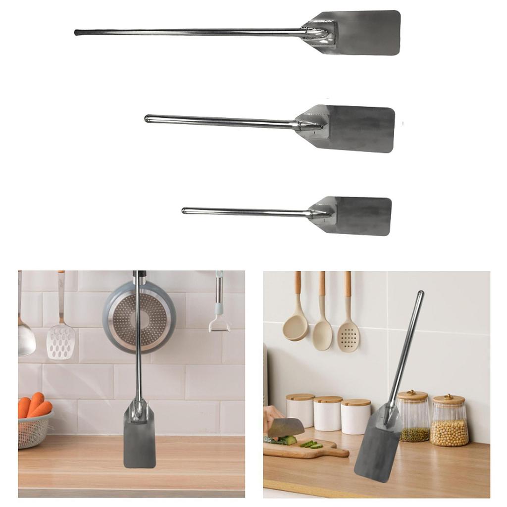 Mixing Paddle Stainless Steel Spatulas Sturdy Easy To Clean Large Stirring