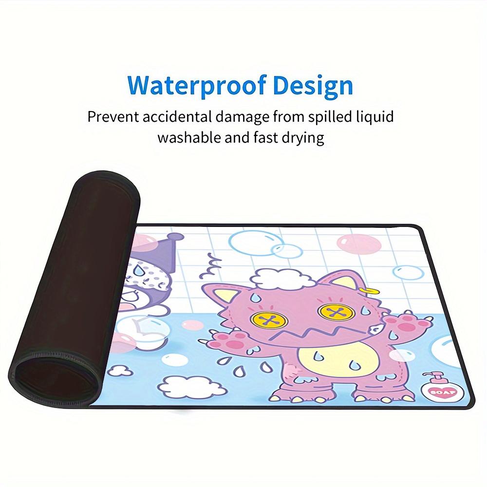 Bath Time, Cute Creatures Themed XXL Mouse Pad - Non-slip Rubber Desk Mat for Gaming and Office Use, Multi-Function Keyboard and Mouse Pad,