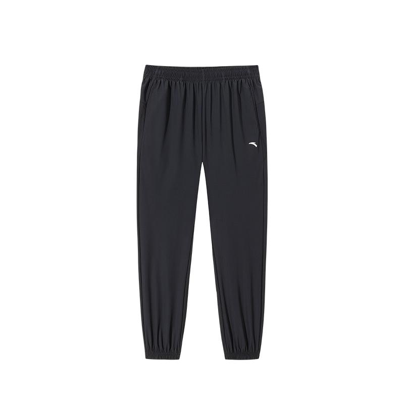 

Anta Casual Simple Solid Color Elastic Cuffed Knitted Sports Pants Women bottoms Black 962527314-1 XS