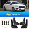 Mudguards FOR Ford  Escort  Automotive for Fender Mudguard Vehicle Exterior Decor ABS Material Protective Car Accessories