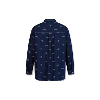 Levis Printed Long Sleeve Denim Shirt Men Shirts Blue A6782-0000