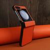 Hand Crafted Genuine Leather Case For Samsung Galaxy Z flip Phone Cover Galaxy Z Flip 3 flip4  Back Shell Coque Capa