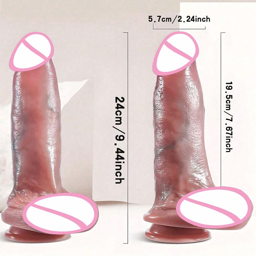 Thick Big Dildocc Penis Control Telescopic Vibrator Realistic G-spot Vagina Masturbation Erotic Cock Sex Toys Sex Machines Gay