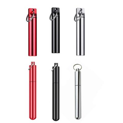 Kompakter, langlebiger Zahnstocherhalter aus Metall, hygienische Aufbewahrungsbox, Zahnstocherdose für Camping, für den täglichen Gebrauch, Outdoor-Aktivitäten
