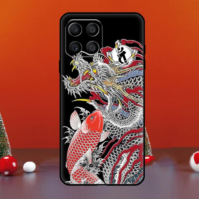 Japanese Dragon Style For Samsung Galaxy M06 M16 M14 M34 M54 M11 M21 M31 M13 M33 M35 M53 M55 M15 M12 M32 M52 Case