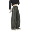 American street splicing overalls men's and women's three-dimensional tailoring design sense straight pants trendy brand scimitar pants pants wide le