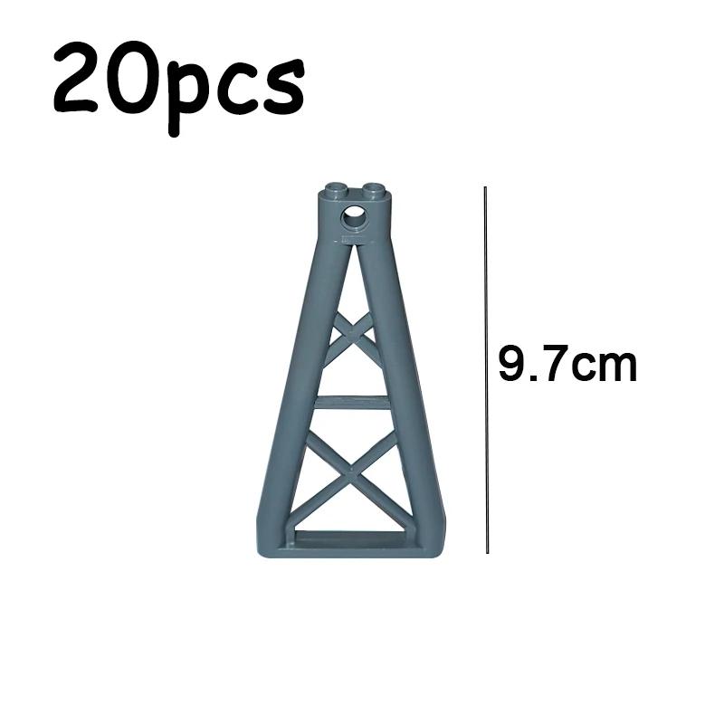 Non-Toxic Support 1X6X10 Girder Triangular Building Blocksmoc Parts Assemble Particles Diy Bricks Compatible With 64449 Toys For Children