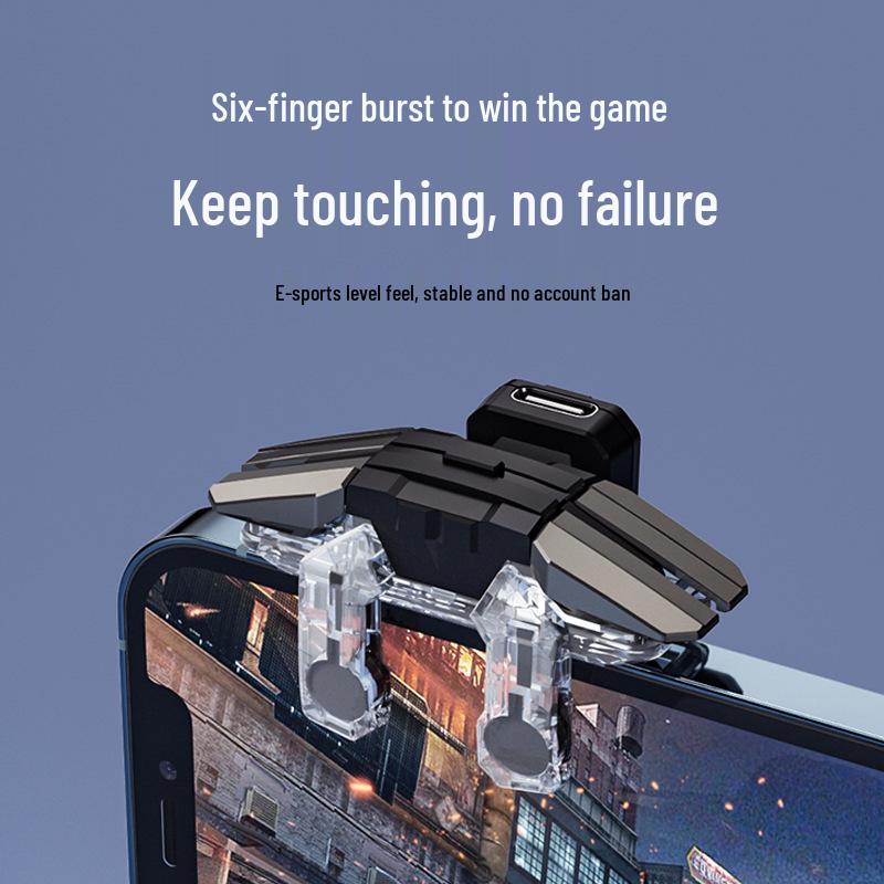 Eternal War Rapid Fire Sechs-Finger-Spielcontroller für Mobilgeräte