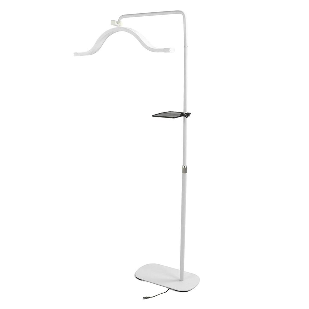 45W Beauty Lamp with Phone Clip 3200K‑5600K 350 degrees Rotation Half Moon Eyelash LED Floor Light for Skincare