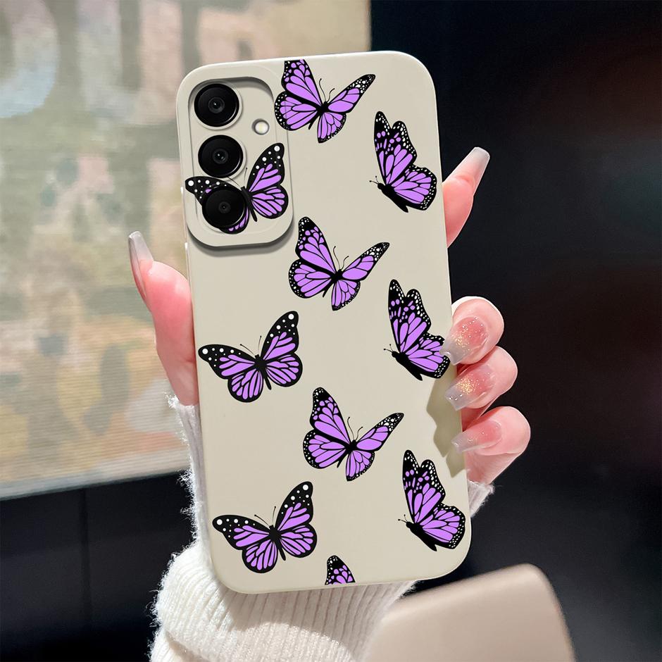 For Samsung Galaxy A25 A26 A36 A56 5G Case Cute Flowers Silicone Soft Protective Cover For SamsungA25 A26 A36 A56 Fundas Coque