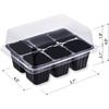 [Farmers Pick] 10-Pack Reusable Seed Starter Tray Kit (6 Cells per Tray), Seed Starting Trays with Drain Holes, Dome and Base Mini Greenhouse Grow