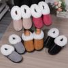 Fashion Faux Fur Cotton Slippers for Women Sewing Slip On Non Slip Plush Slippers Woman Soft Bottom Warm Cotton Shoes Mujer