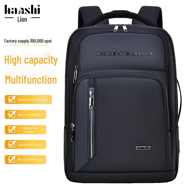 Men's Waterproof Multi-Function Business Backpack with USB Charging Port