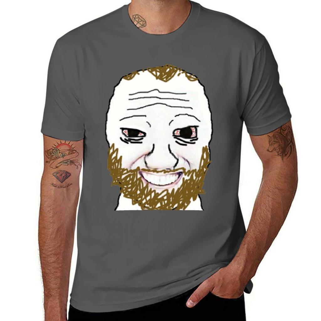 Coomer Meme TShirt Minimalist Plain Crew Neck TShirt