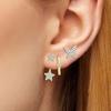 Zircon Stud Earrings - Multi-Piercing Trendy Set for Women