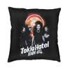 Soft Tokio Hotels Logo Music Rock Band Throw Pillow Case Decoration Custom Square Cushion Cover 40X40Cm Pillowcover Living Room