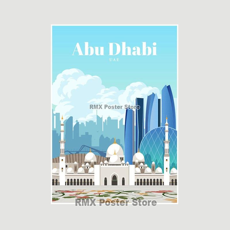 World Travel Minimalist  Posters New York London Paris City Poster White Paper Print Wall Art Decoration Picture Home Cafe Decor