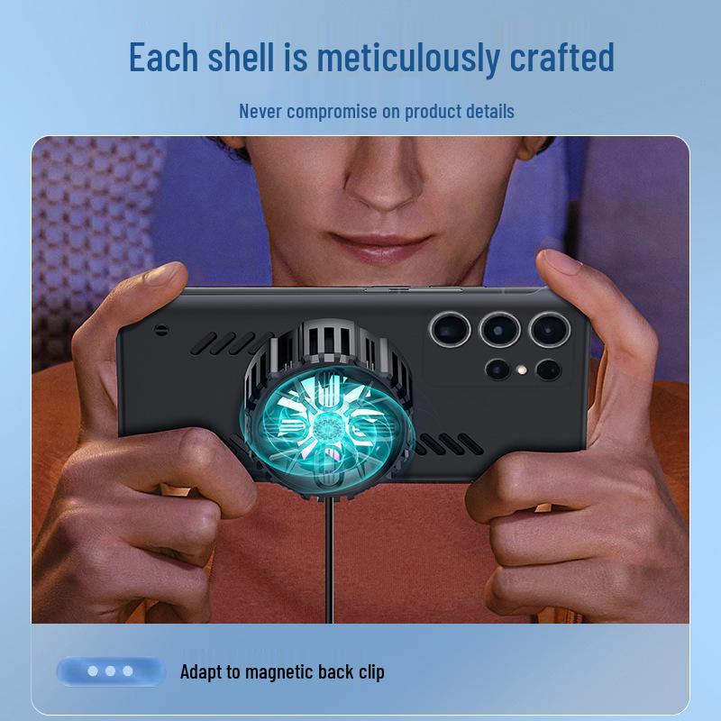 Magnetický Drop-Proof Pouzdro na Telefon pro Samsung S24, S23, S22 - Bezrámový Chladicí Design
