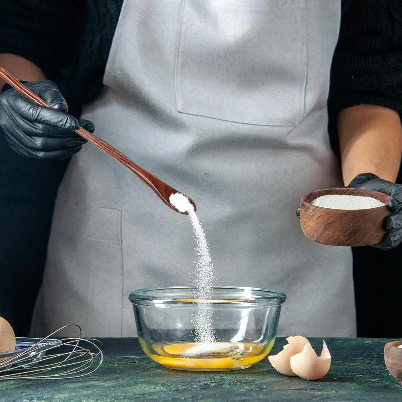 2Pcs Long Handle Large Natural Oval Spoon Set Spoon Tableware Ellipse Ladle Set Eco Friendly Spoon Tableware For Kitchen Tool