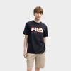 Fila X Maison Kitsune Classic Fox Casual Fashion Sports Short Sleeve T-Shirt Men Tops Legendary-Blue F11M529101F-NV
