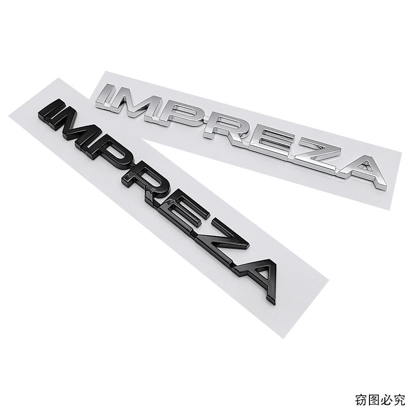 For Subaru IMPREZA Logo Letter Stickers Badge Decal ABS Car Rear Trunk Tail Emblem Decoration Auto Retrofit Accessories liu7