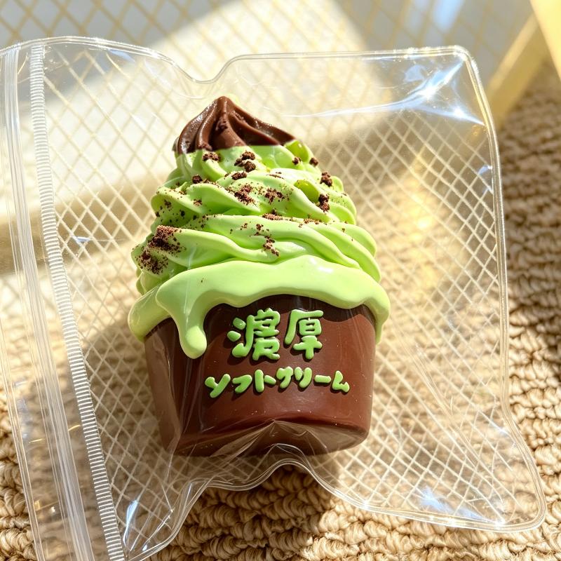 Ice Cream Squeeze Slow Rising Stress Relief Toy Simulation Soft Cream Squeeze Toy Cute Food Shaped Decor Gift For Kids Adults