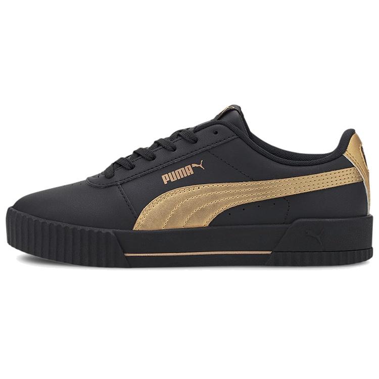 (WMNS) PUMA Carina Meta 20  Black Team Gold  Women s 373229-03 EU 35.5