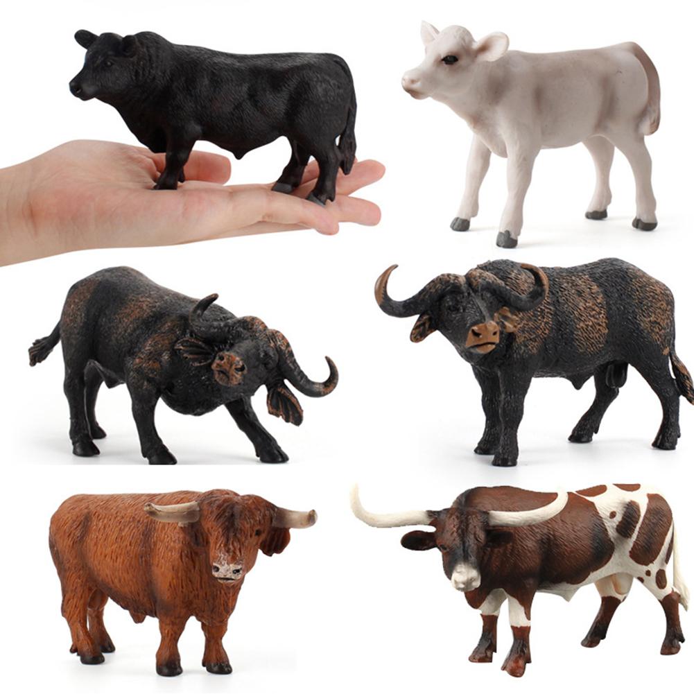 Simulation Milk Cow Action Figures Realistic Cute Farm Animals Model Ornaments For Children Collection