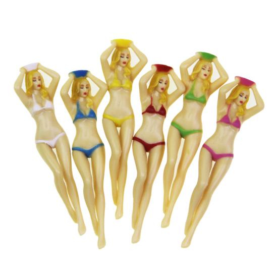 Golf Tees Character Modeling Non-slip Lightweight Funny Lady Bikini Golf Tees for Golf